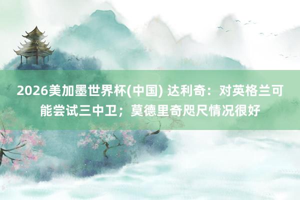 2026美加墨世界杯(中国) 达利奇:对英格兰可能尝试三中卫;莫德里奇咫尺情况很好