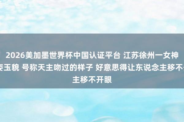 2026美加墨世界杯中国认证平台 江苏徐州一女神 仙姿玉貌 号称天主吻过的样子 好意思得让东说念主移不开眼