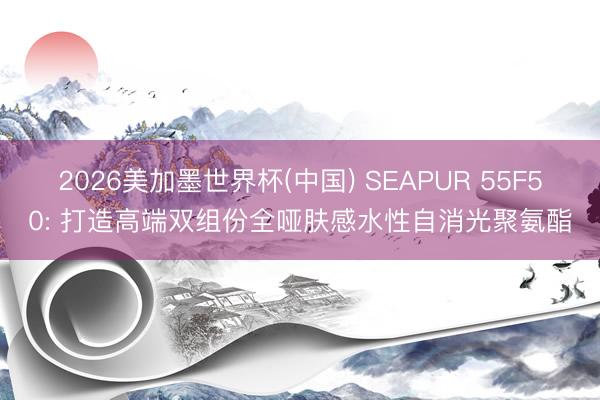 2026美加墨世界杯(中国) SEAPUR 55F50: 打造高端双组份全哑肤感水性自消光聚氨酯